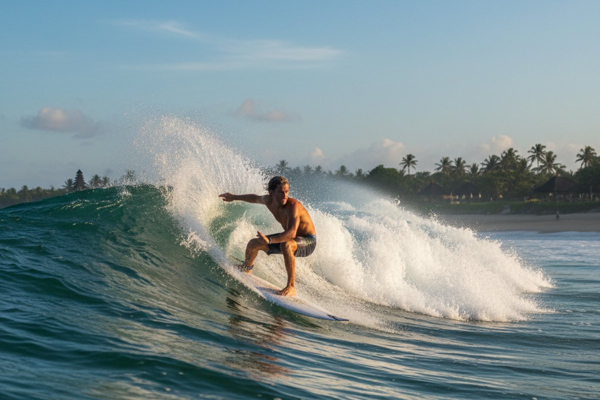 Intermediate surf lesson Bali