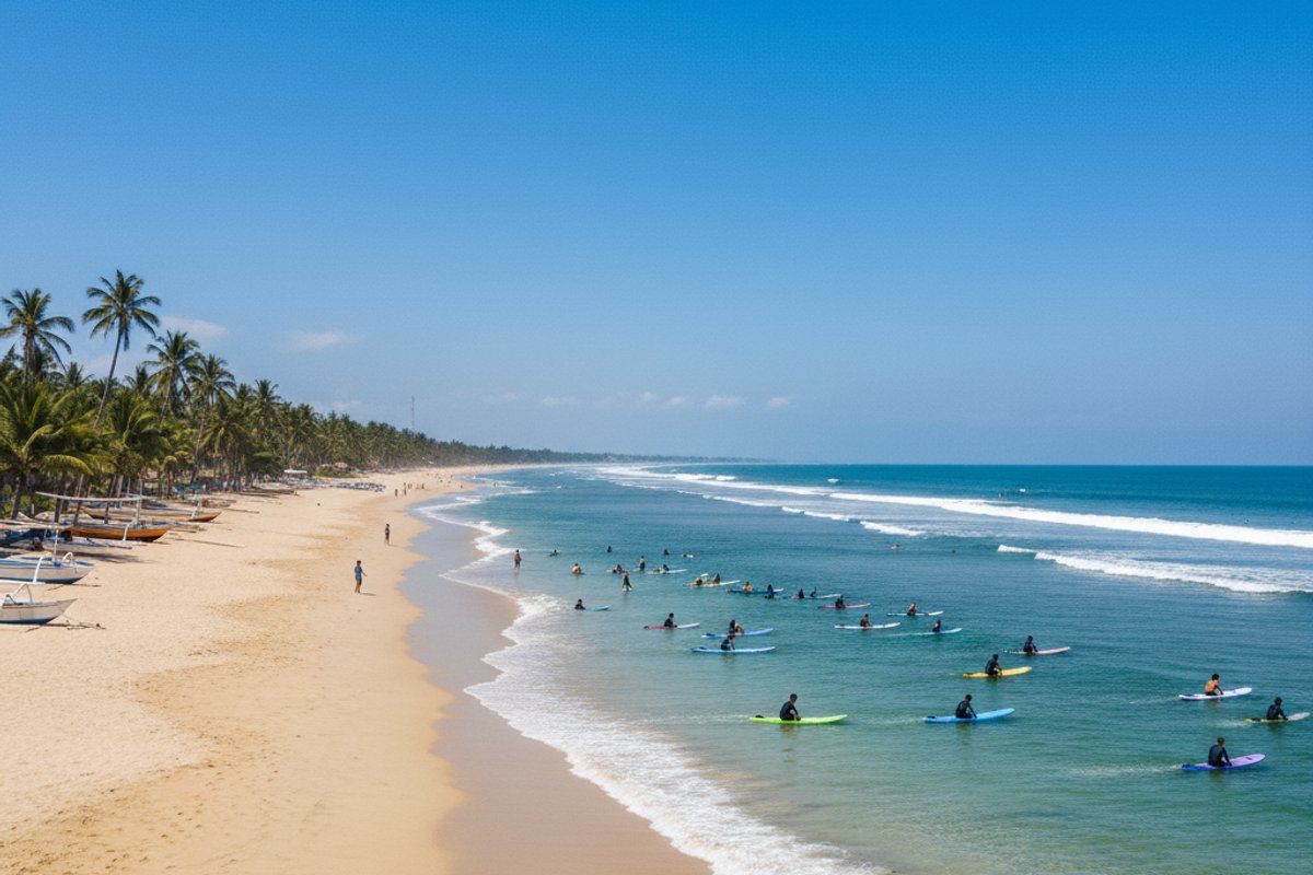 Surfing in Kuta, Bali