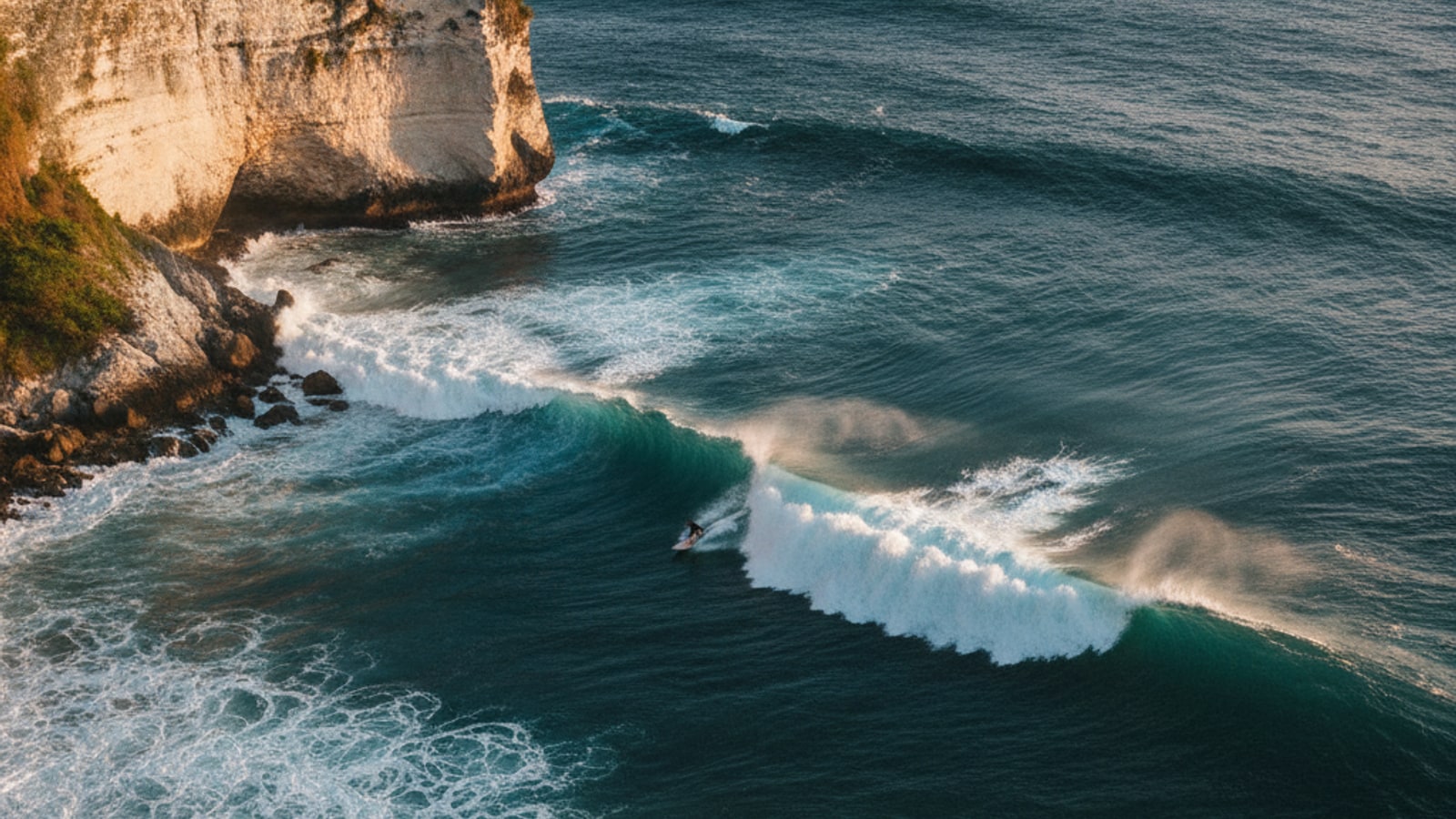 Surf lesson at Uluwatu, Bali