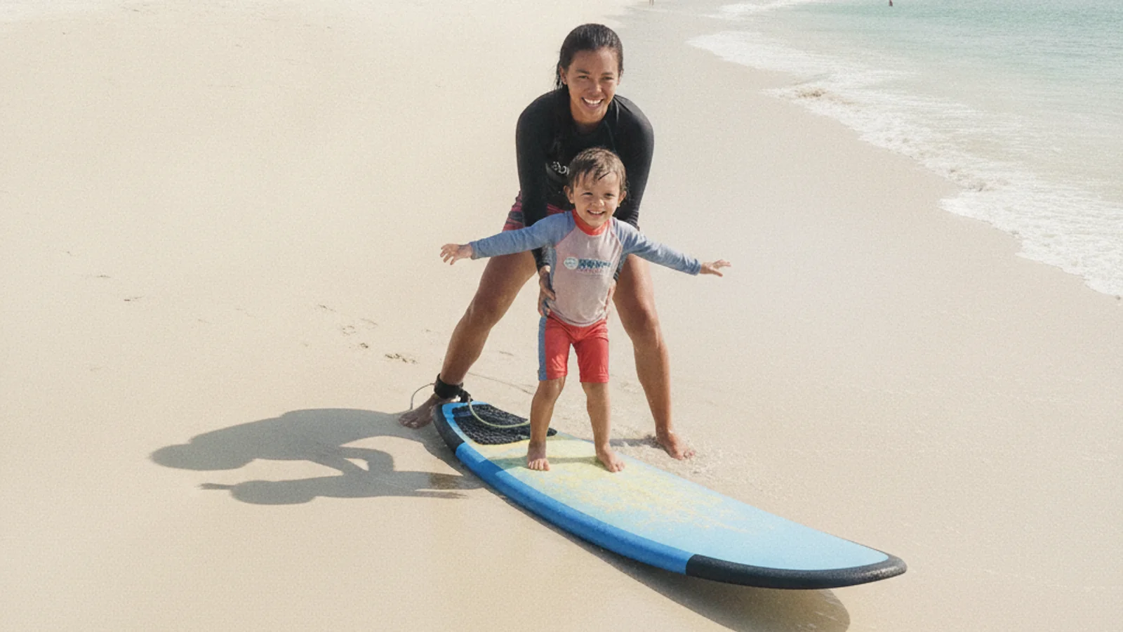 Surf lesson at Dreamland, Bali